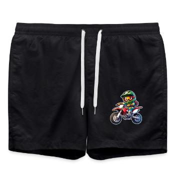 Motocross - Short de bain - noir - Devant - AI Model Male 185 light (185cm)