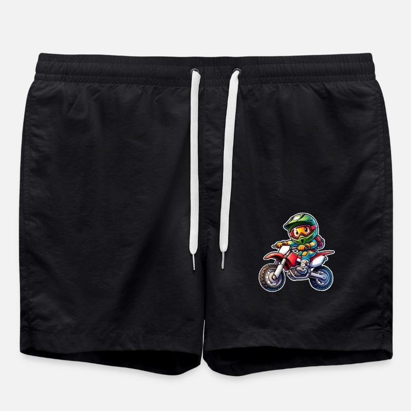 Motocross - Short de bain - noir