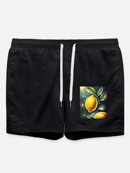Healthy lemon lemon - Swim Trunks - black