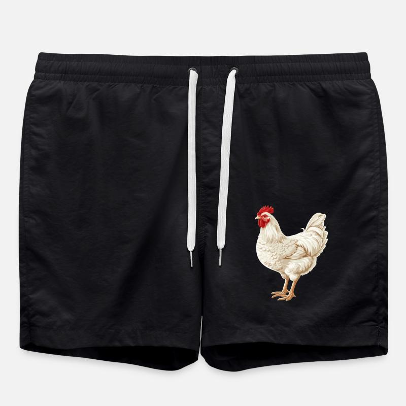 Rooster Roosters Rooster - Swim Trunks - black