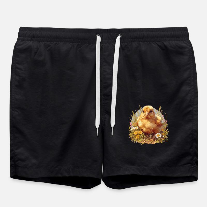 Rooster Roosters Rooster - Swim Trunks - black