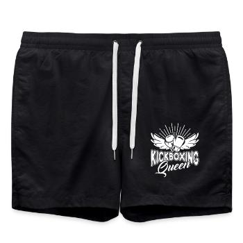Kickboxing Queen - Swim Trunks - black - Front - AI Model Male 185 light (185cm)
