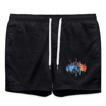 Minō - Badeshorts - Schwarz - Vorne - AI Model Male 185 light (185cm)