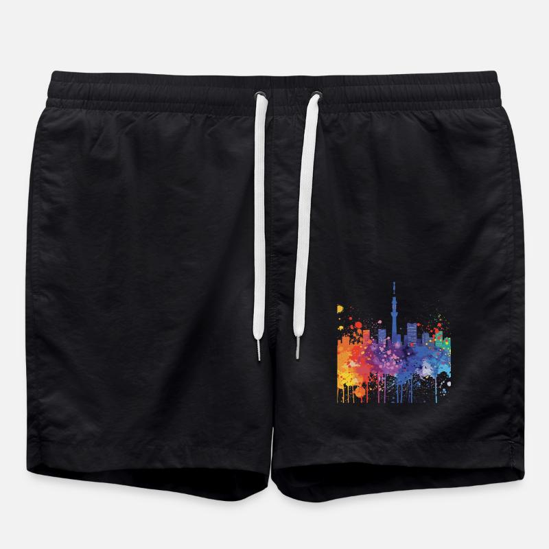 Misato - Swim Trunks - black
