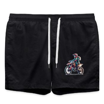 Motocross Femmes Filles Fille - Short de bain - noir - Devant - AI Model Male 185 light (185cm)