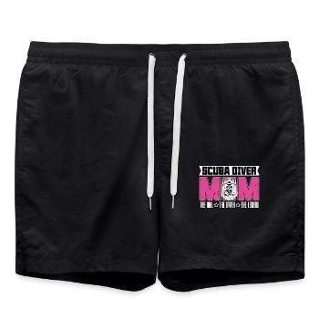 Scuba Diver Mom The Idol The Myth Loves Snorkeling - Swim Trunks - black - Front - AI Model Male 185 light (185cm)