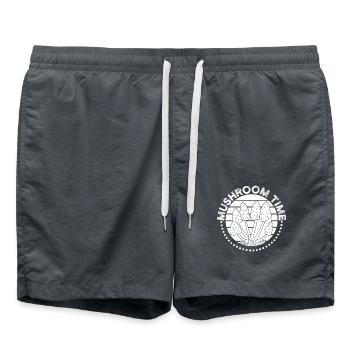Morel Mushrooms Time Mushroom - Swim Trunks - anthracite - Front - AI Model Male 185 light (185cm)