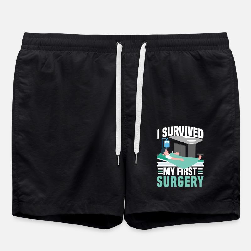 Surgical Surgery Surgery PAtient - Swim Trunks - black
