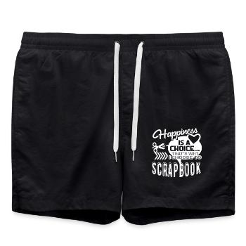Scrapbook I Choose Scrapbook - Swim Trunks - black - Front - AI Model Male 185 light (185cm)