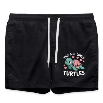 Turtle Saying Funny Turtles Gift - Swim Trunks - black - Front - AI Model Male 185 light (185cm)
