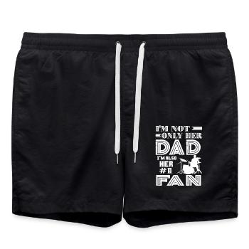 Drummer Drummer Dad Fan - Swim Trunks - black - Front - AI Model Male 185 light (185cm)