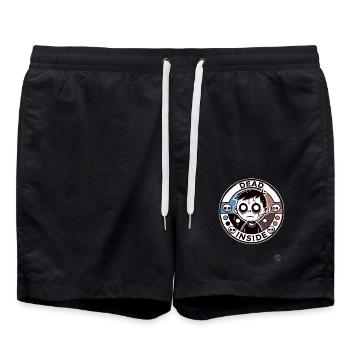 Zombie-Junge: Innerlich tot - Badeshorts - Schwarz - Vorne - AI Model Male 185 light (185cm)