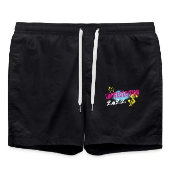 Limited Edition 2022 Geburtstag 2022 Geboren - Badeshorts - Schwarz - Vorne - AI Model Male 185 light (185cm)