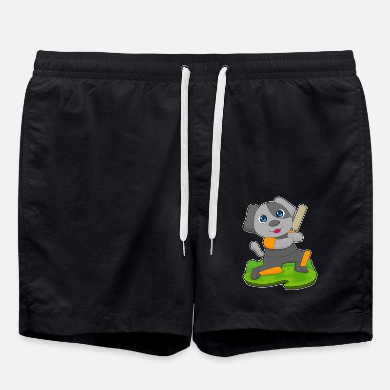 Dog Cricket Cricket Bats - Swim Trunks - black