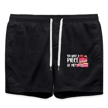 Pâtissier Boulanger Want Piece Me Baking - Short de bain - noir - Devant - AI Model Male 185 light (185cm)