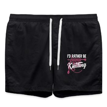 Mieux tricoter qu’autre chose - Short de bain - noir - Devant - AI Model Male 185 light (185cm)