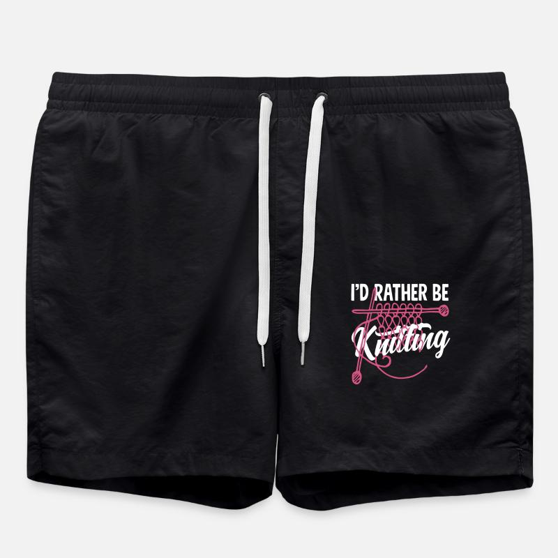 Better knitting than anything else - Swim Trunks - black