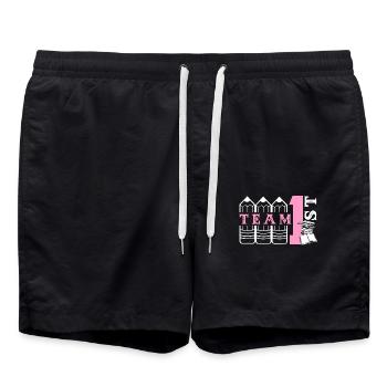 Team 1st Grade Teacher - Swim Trunks - black - Front - AI Model Male 185 light (185cm)