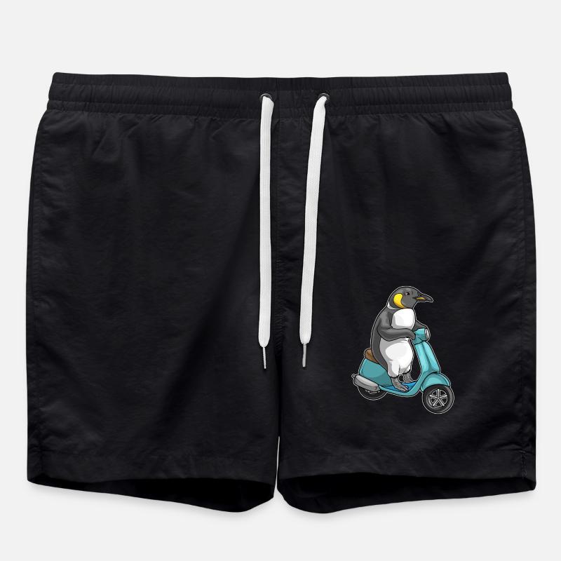 Penguin Scooter - Swim Trunks - black