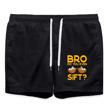 Boulanger Pâtissier Vous Tamisez même la cuisson - Short de bain - noir - Devant - AI Model Male 185 light (185cm)