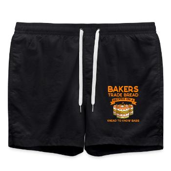 Boulangers Commerce Pain Pâtissier Boulangerie - Short de bain - noir - Devant - AI Model Male 185 light (185cm)