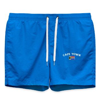 Cape Town South Africa South African Flag - Swim Trunks - cobalt blue - Front