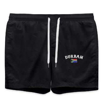 Durban Afrique du Sud Drapeau Afrique du Sud - Short de bain - noir - Devant - AI Model Male 185 light (185cm)