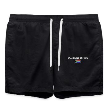 Johannesburg Afrique du Sud Drapeau sud-africain - Short de bain - noir - Devant - AI Model Male 185 light (185cm)