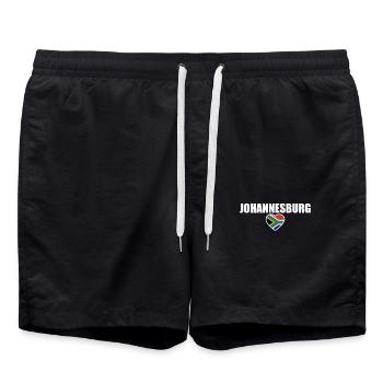 Johannesburg Afrique du Sud Drapeau sud-africain - Short de bain - noir - Devant - AI Model Male 185 light (185cm)