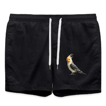 Cockatiel Nymphensittiche Nymphensittich - Swim Trunks - black - Front - AI Model Male 185 light (185cm)