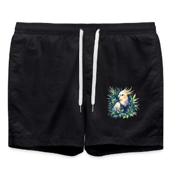 Cockatiel Nymphensittiche Nymphensittich - Swim Trunks - black - Front - AI Model Male 185 light (185cm)