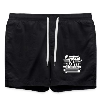 My Farts Are Magical 10 - Badeshorts - Schwarz - Vorne - AI Model Male 185 light (185cm)