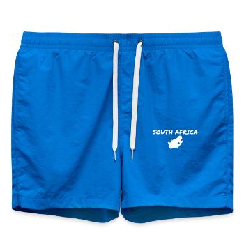 South Africa Südafrika Karte Südafrikaner - Badeshorts - Cobalt blue - Vorne