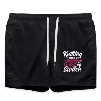 Tricot Pas d’interrupteur d’arrêt - Short de bain - noir - Devant - AI Model Male 185 light (185cm)