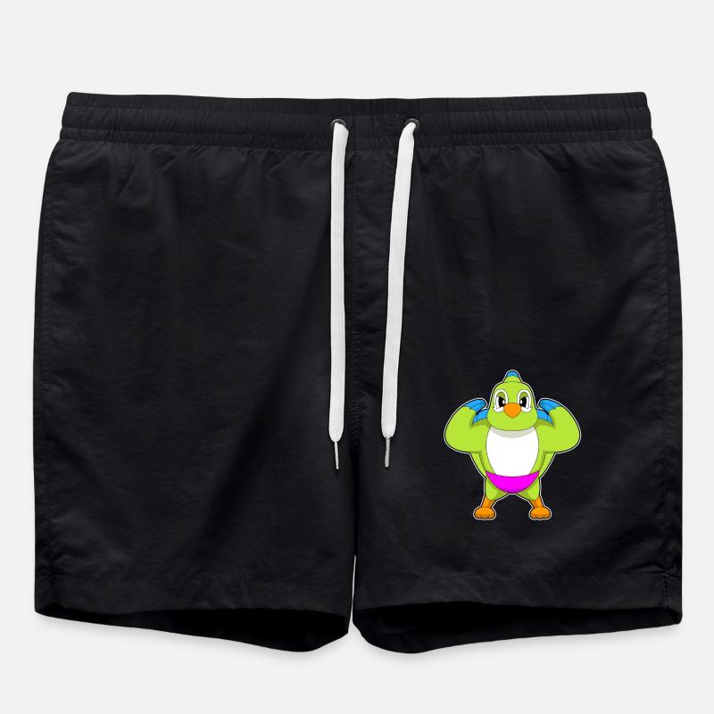 Parrot Bodybuilder Musculation - Short de bain - noir