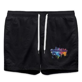Tsukuba - Swim Trunks - black - Front - AI Model Male 185 light (185cm)