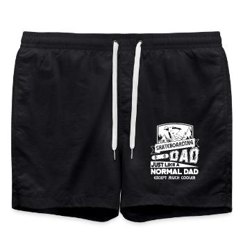 Skateboarding Dad Is Cooler - Swim Trunks - black - Front - AI Model Male 185 light (185cm)