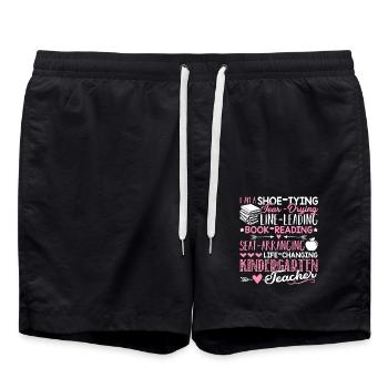 I Am A Kindergarten Teacher - Swim Trunks - black - Front - AI Model Male 185 light (185cm)