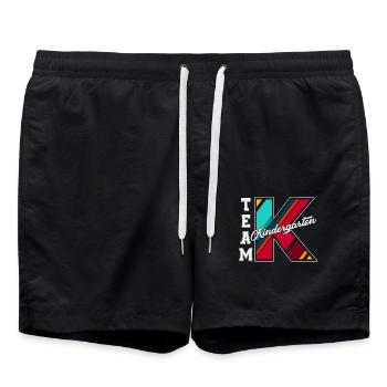 Team Kindergarten Teacher - Swim Trunks - black - Front - AI Model Male 185 light (185cm)