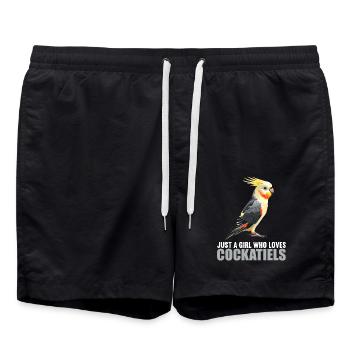 Cockatiel Nymphensittiche Nymphensittich - Swim Trunks - black - Front - AI Model Male 185 light (185cm)