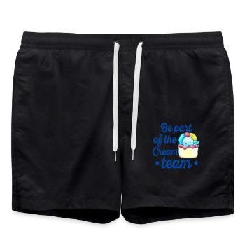 Faites partie de l’équipe Cream Sweet Cream - Short de bain - noir - Devant - AI Model Male 185 light (185cm)