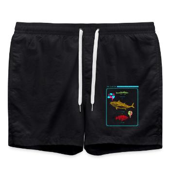 Werfen Sie Ihre Linie aus Teilen Sie die Liebe Autismus-Bewusstsein - Badeshorts - Schwarz - Vorne - AI Model Male 185 light (185cm)