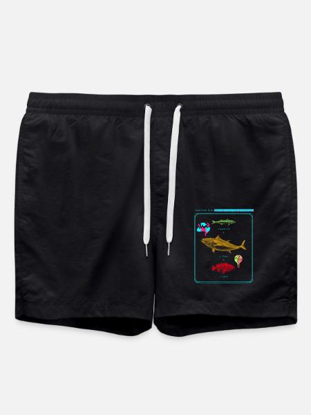 Werfen Sie Ihre Linie aus Teilen Sie die Liebe Autismus-Bewusstsein - Badeshorts - Schwarz