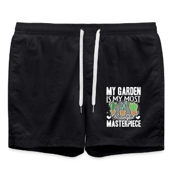 Gardening Garden Is My Beautiful Masterpiece - Swim Trunks - black - Front - AI Model Male 185 light (185cm)