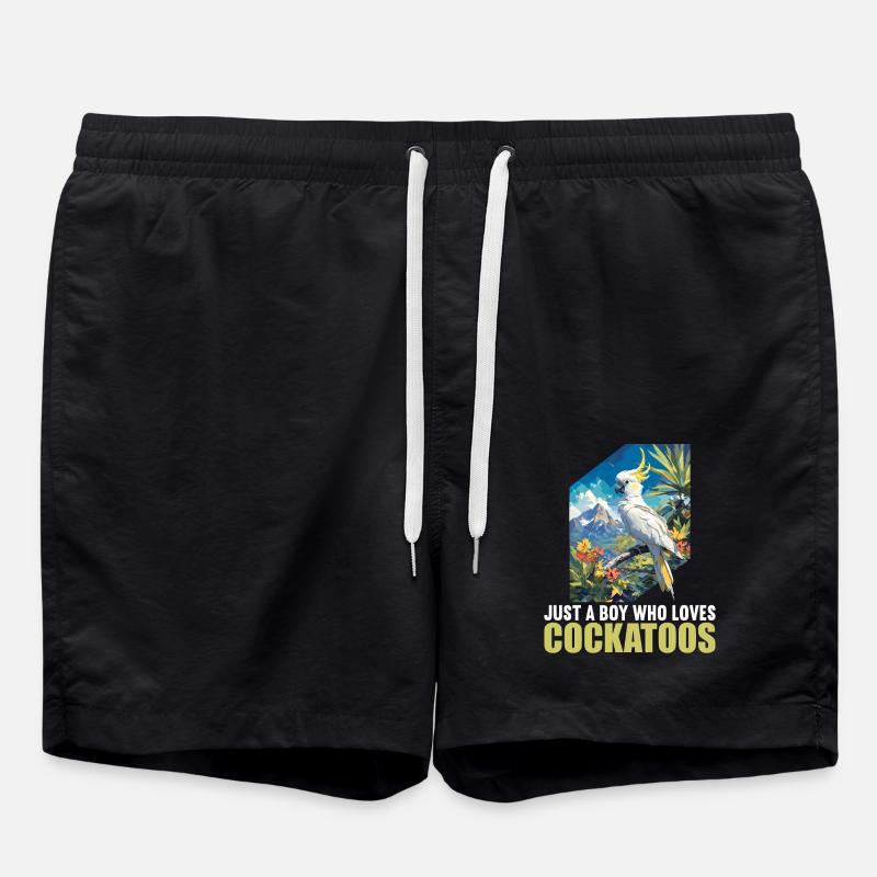 Cacatoès Cacatoès Cacatoès - Short de bain - noir