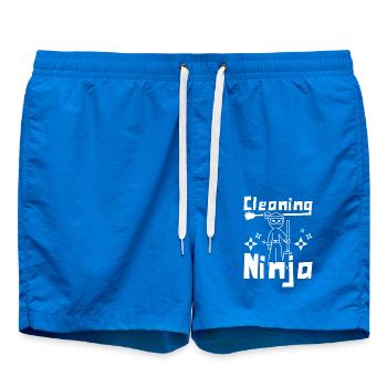 Housekeeping cleaning ninja - Badeshorts - Cobalt blue - Vorne