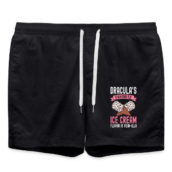 La crème Vein-illa préférée de Dracula - Short de bain - noir - Devant - AI Model Male 185 light (185cm)