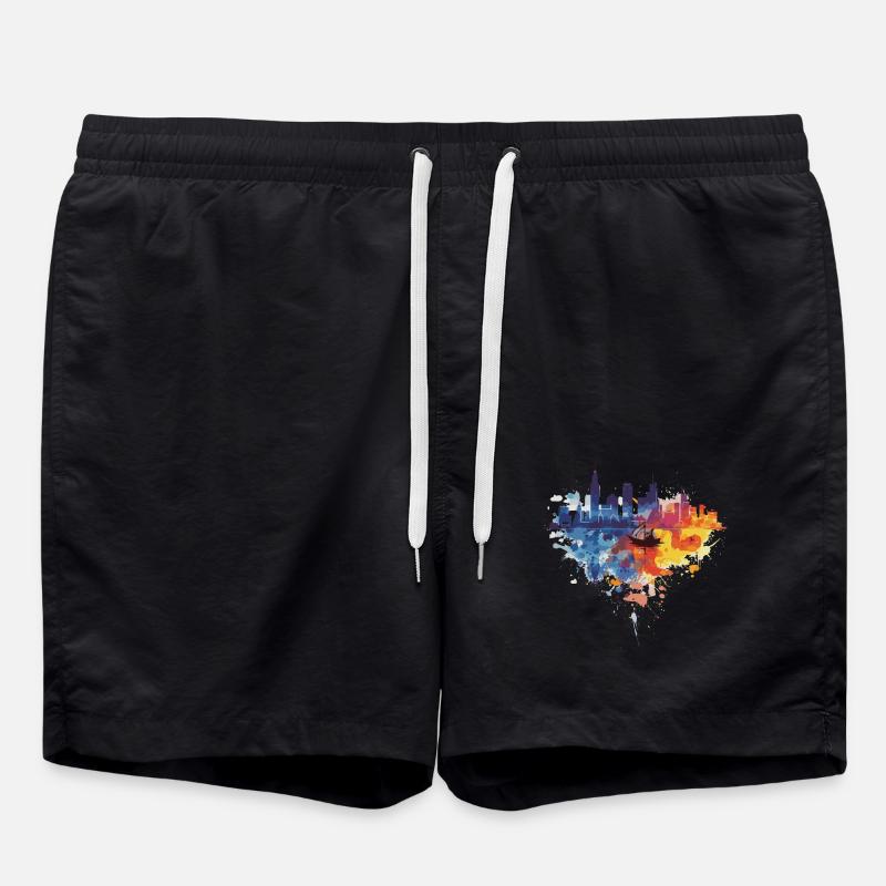 Gdynia - Swim Trunks - black