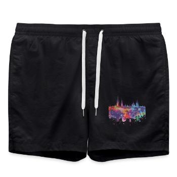 Kielce - Swim Trunks - black - Front - AI Model Male 185 light (185cm)