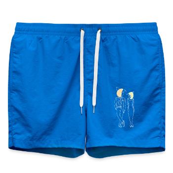 Tiergesichter Paar Animal Faces Couple - Swim Trunks - cobalt blue - Front
